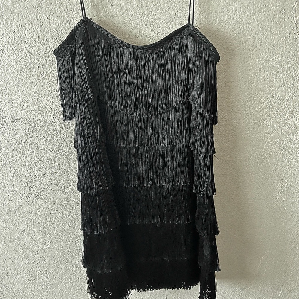 women’s fringe cami dress